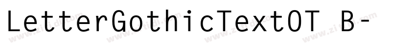LetterGothicTextOT B字体转换